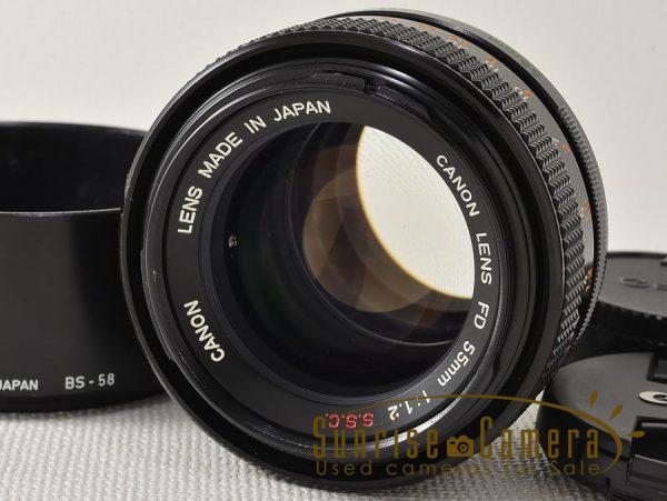 FD 55mm F1.2（非球面ではない）