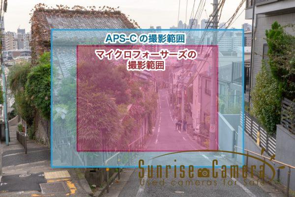 フルサイズ・APS-C・マイクロフォーサーズの写る範囲