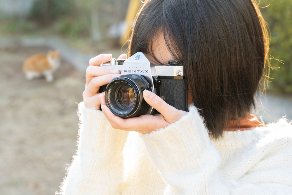 PENTAX SPで撮る女性