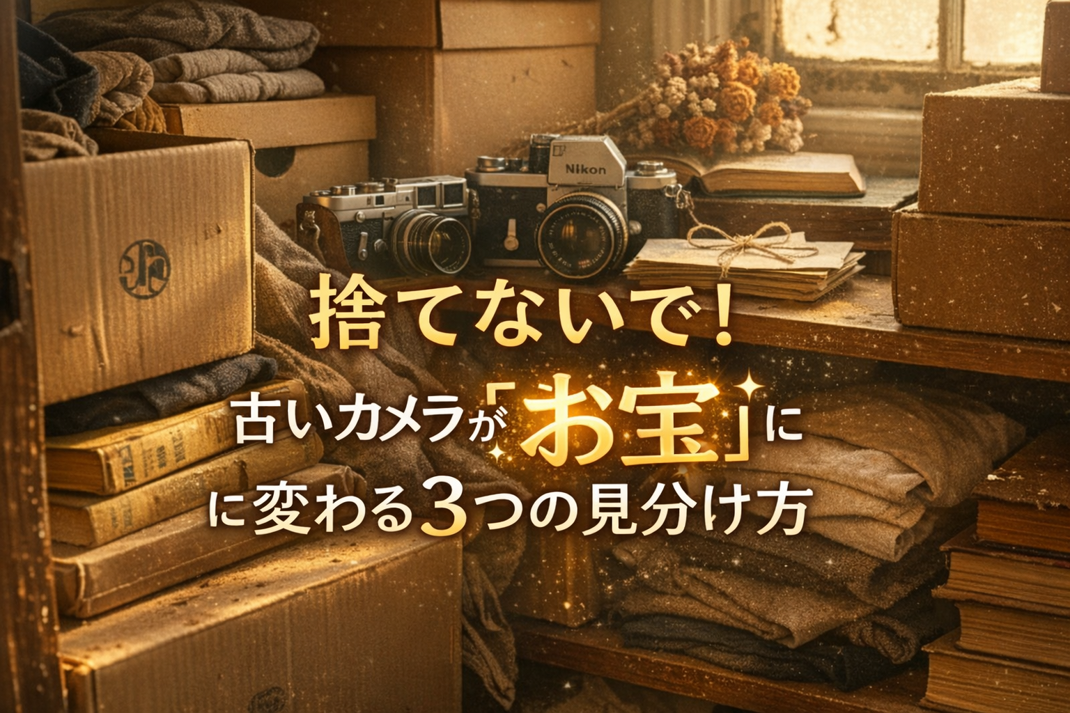 捨てないで！実家の古いカメラが「お宝」に変わる3つの見分け方